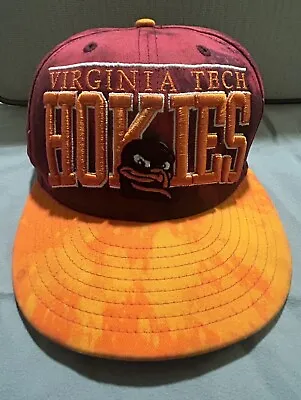 New Era Snap Back Virginia Tech Hokies 1/1.  Tie Dye Maroon And Orange  • $25