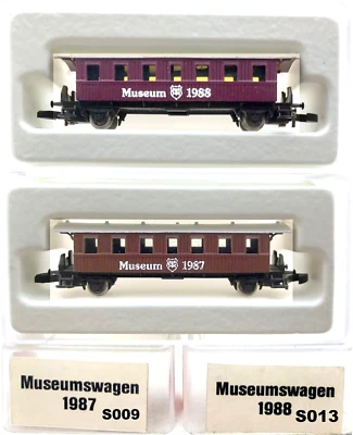 $69.95 • Buy Marklin Z Scale M/M  S009 & S013  2 COLLECTOR Passenger Cars  Marklin Boxes  C8