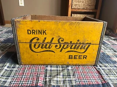 Rare Vintage Cold Spring Beer MN Minnesota Wood Crate Beer Carrier • $103.50