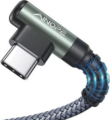 $17 • Buy USB C Cable AINOPE [2-Pack, 6.6Ft] 3.1A Type C Charger Fast Charging Cable Right