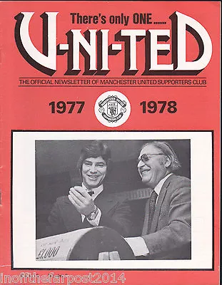 There's Only One United MANCHESTER UNITED Newsletter Volume 9 No.3 1977-1978 • £3.99