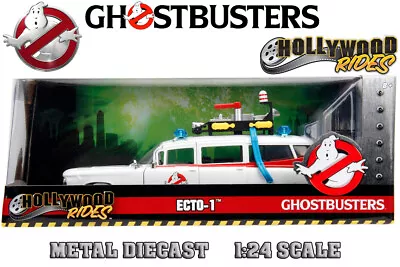 JADA Model Car Ghostbusters ECTO-1 1:24 Diecast Model • £55.38