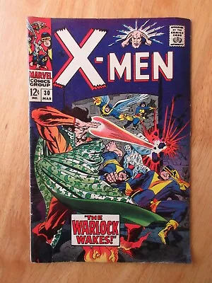 X-MEN #30 (1967) **Very Bright & Colorful!** (FN+—Needs A Press!) • $46.95