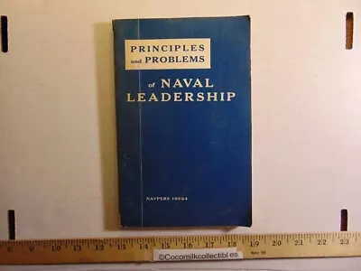 Vintage Principles & Problems Of Naval Leadership Booklet • $14.99