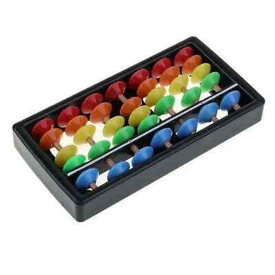 Vintage-Style 7 Digit Rods Wooden Abacus Soroban Chinese Japanese Calculator • £5.39