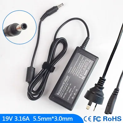 19V 3.16A Ac Power Adapter Charger For Samsung NP350V5C-S0BAU NP350V5C-A0EUK • $32.95