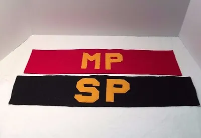 WWII USMC Marine Corps MP Military Police US Navy SP Shore Patrol Armband Lot • $18.99