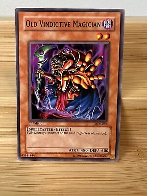 Yu-Gi-Oh! TCG Old Vindictive Magician Magician's Force MFC-067 1st Edition • $1.85