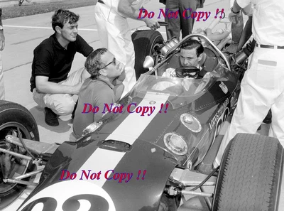£3.20 • Buy Jim Clark & Colin Chapman Lotus Portrait Indianapolis 500 1965 Photograph 2