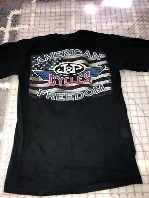 J N P Custom Cycles Biker T Shirt Sz S Freedom American Eagle Motorcycle Motor • $9