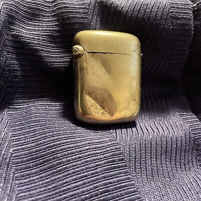 Vintage Silver Match Case Holder With Striker Bottom • $0.99