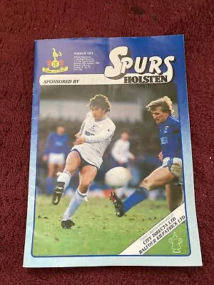 SIGNED - OSSIE / ROBBO /ALLY DICK - Tottenham V Norwich - 28-1-1984 -FA Cup Prog • £9.99