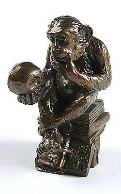 Rheinhold Monkey With Skull Miniature Statue Pocket Art Parastone • $32