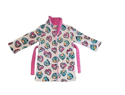 My Little Pony Girl's Multicolor Fleece Long Sleeve Bathrobe Size 8 • $14.99