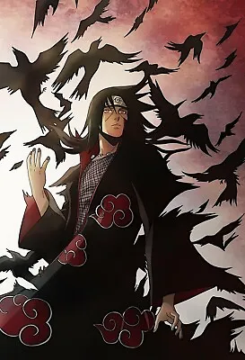 Itachi Uchiha Framed Poster Original Art Anime Naruto | NEW USA • $22.99