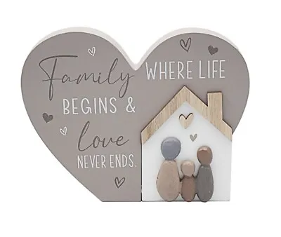 Lesser And Pavey Love And Affection FAMILY HEART PLAQUE - LP72306 • £9.99