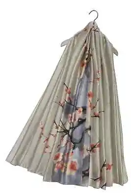 Japanese Cherry Blossom Print Silk Scarf Women's Scarf • £18