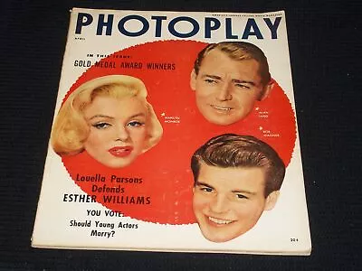 1954 April Photoplay Magazine - Marilyn Monroe Front Cover - E 3036 • $45