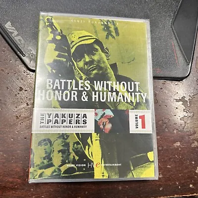 THE YAKUZA PAPERS VOL. 1: BATTLES WITHOUT HONOR & HUMANITY DVD 2004 Brand New • $99.95