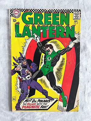 DC Silver Age Comic - Green Lantern #47 - 1966 - Gil Kane Cover - Cents - VG • £1.20