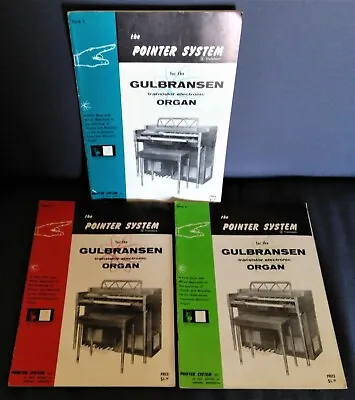 $9.98 • Buy Lot 3 Music Books POINTER SYSTEM FOR THE GULBRANSEN ORGAN Series  