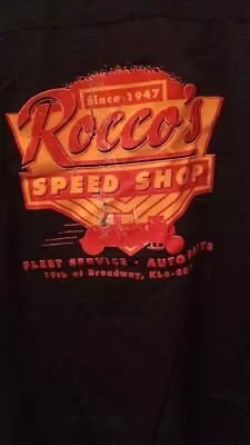 1998 Daddy-O's USA Button Up Retro Bowling Shirt Roccos Speed Shop  Size XXXL • $7.16