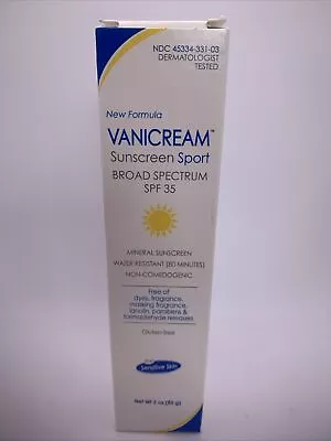 1 Vanicream Sunscreen Sport Broad Spectrum 3 Oz SPF 35 Water Resist Exp 11/24 • $33.88