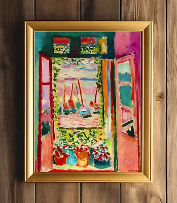 Matisse Open Window Museum-Quality Abstract Colorful Print Wall Art • $10.95