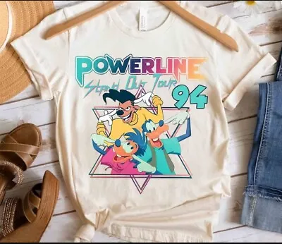Disney Retro 90S A Goofy Movie Powerline Stand Out Tour 94 Shirt Birthday Gifts • $17.99