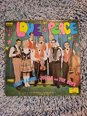 Happy Louie Julcia Boys: Lots Of Love & Peace. LP Vinyl 1970 HALO (SHL-5004) • $11.89