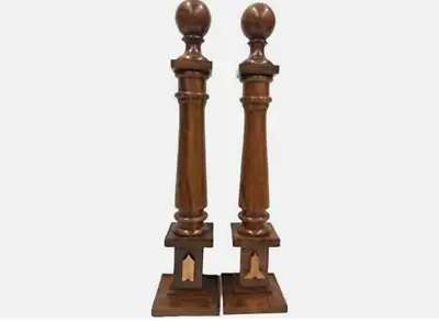 Handcrafted Masonic Wooden Pillar - Symbolic Artistry For Home Or Lodge Decor • $79.47