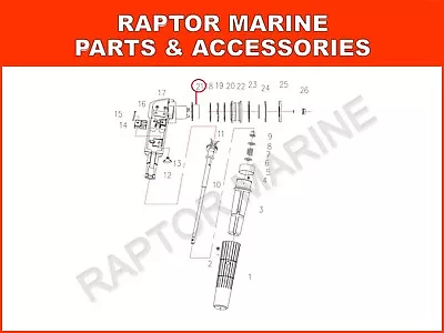 Bushing For YAMAHA 4 Stroke 2/2.5/4/5/6HP Outboard PN 6EE-G2171-00 • $14.35