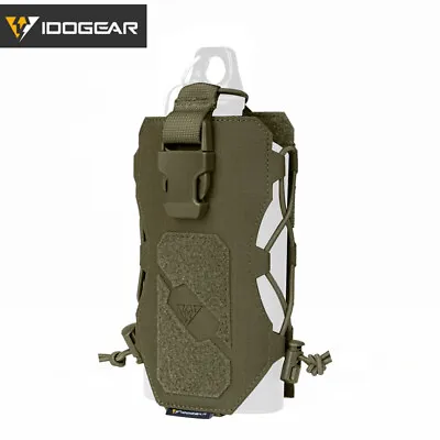 IDOGEAR Tactical Water Bottle Pouch Kettle Carrier Holder MOLLE Radio Pouch • $17.91