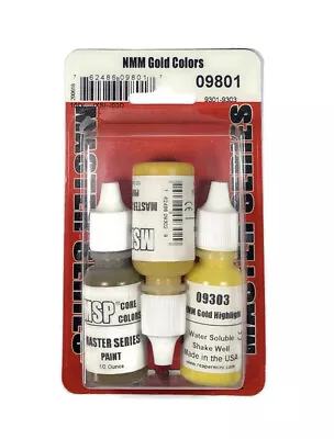 Reaper Miniatures Master Series Paints NMM Gold Colors Set Of 3 Colors 09801 • $13.49