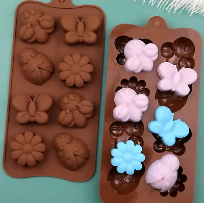 Butterfly Chocolate Silicone Mould Mold Wax Melt Candle Ice Cube Candy Jelly  • £2.62