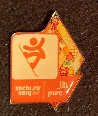 Pwc Snowboarding 2014 Sochi Olympic Games Pin - 2024 Paris Trader • $10
