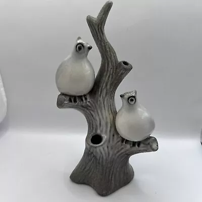 Vintage Howard Pierce Quails In Tree Figurine California Pottery • $25