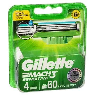 Gillette Mach 3 Turbo Sensitive 4 Pack • $19.99