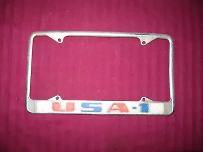 Vintage Early 1970s USA-1 Chevy GM Dealer Metal License Plate Frame • $299