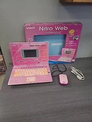 VTech Nitro Notebook Pink Mouse And Pad TESTED & WORKING W Box Mouse • $39.79