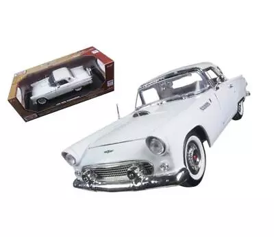 1956 Ford Thunderbird White Timeless Classics 1/18 Diecast Model Car By Motormax • $59.52