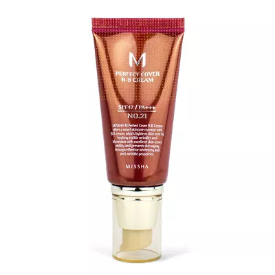 MISSHA M Perfect Cover BB Cream No.21 SPF42 PA+++ 1.69 Fl.oz. 50㎖ Blemish Balm • $18.78