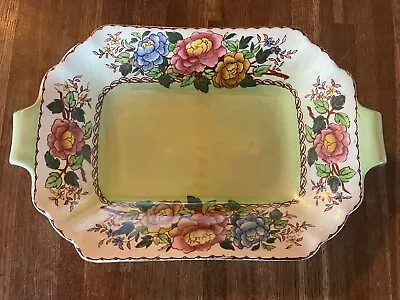 1950's Maling Ware Dish - Peony Rose Aero Green -6569 II • £7