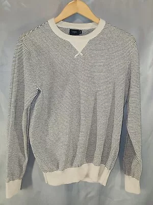 J Crew Sweater Women's M White Pullover Striped  • $13.83