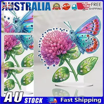 AU Special Shape Flower Butterfly Desktop Diamond Painting Art Office Decor (GJ5 • $14.89