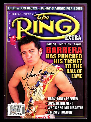 Marco Barrera Autographed Signed Ring Magazine Beckett BAS QR #BK08919 • $49