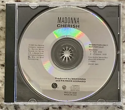 USA Promo Only! MADONNA CHERISH! Fade & LP Version. PRO-CD-3608 • $94.50