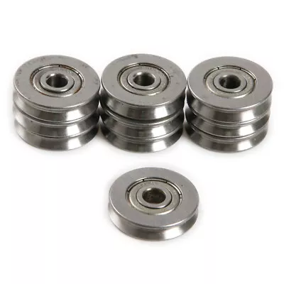 10x HCS V625ZZ V Groove Wire Guide Pulley Rail Ball Bearings Wheel 5x22x5mm • $23.08