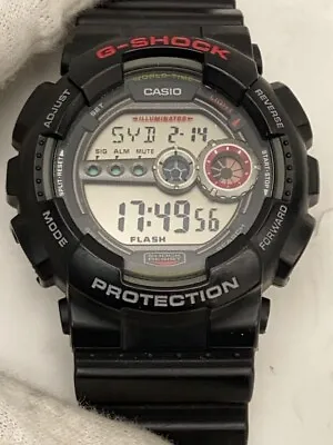 CASIO G-SHOCK GD-100-1AJF Black Rubber Quartz Digital Watch • $89