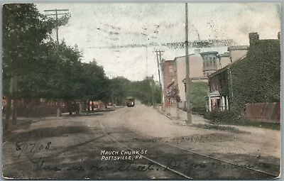 Pottsville Pa Mauch Chunk Street Antique Postcard • $13.99